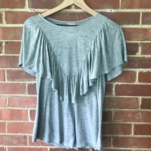 Anthropologie ruffle top